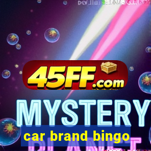 car brand bingo